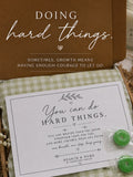 You Can Do Hard Things Hearth & Home by Crookston Candles Encouragement Box