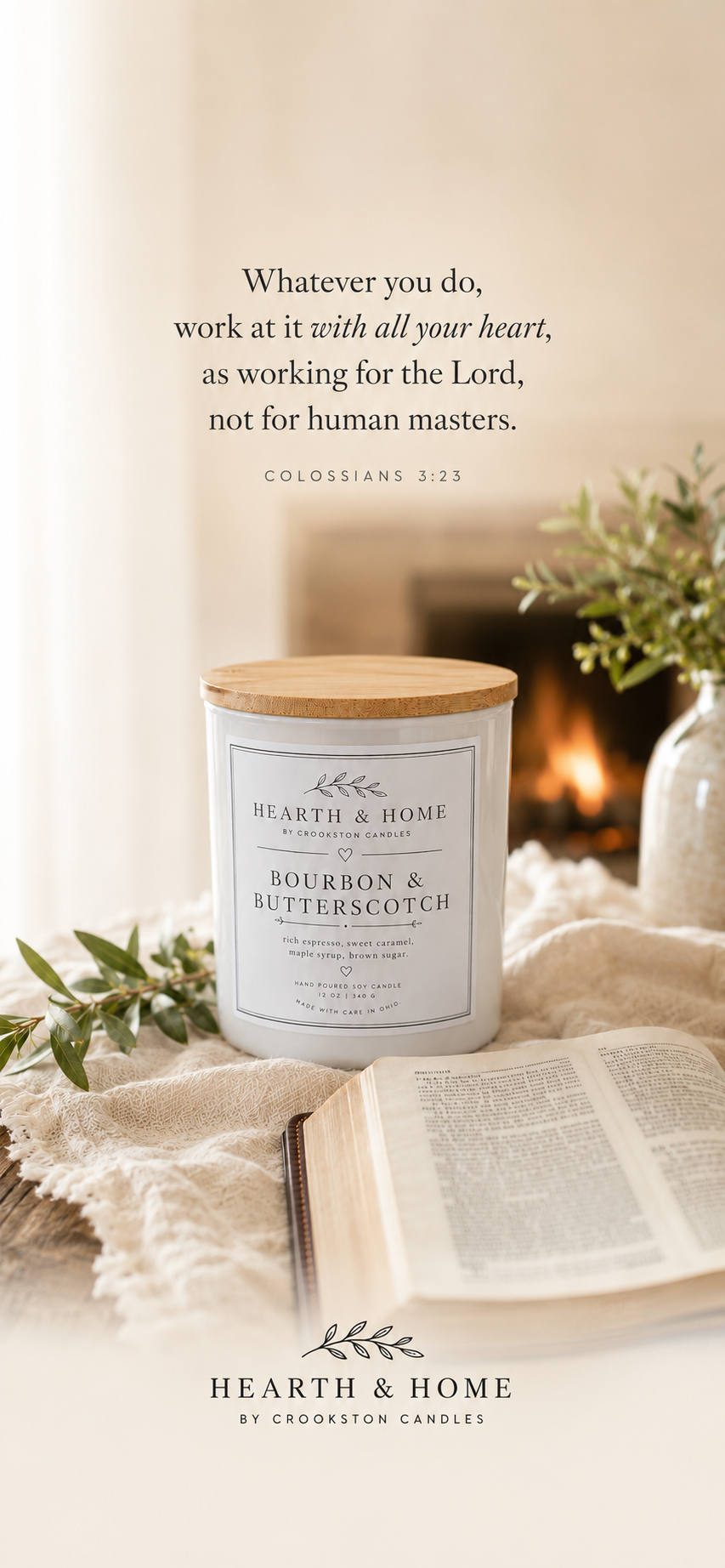 New Beginning Gift Hearth & Home by Crookston Candles Encouragement Box