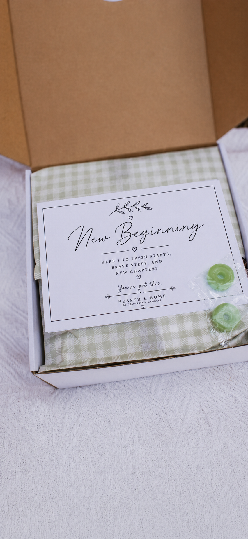 New Beginning Gift Hearth & Home by Crookston Candles Encouragement Box