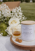 Hearth & Home Bourbon + Butterscotch 8 oz Soy Wax Hand-poured Candle